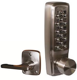 Keylex K2100 showing knob outside & lever inside